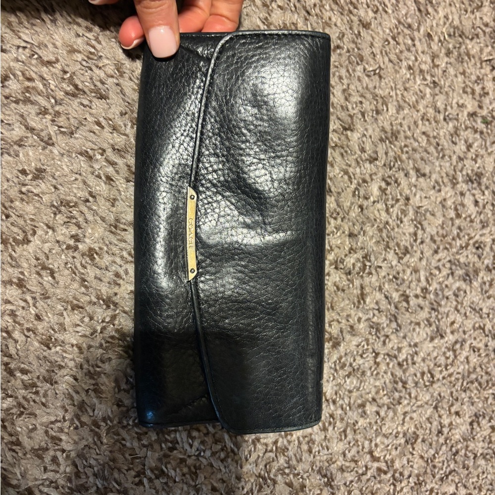 Coach Black Leather Wallet
